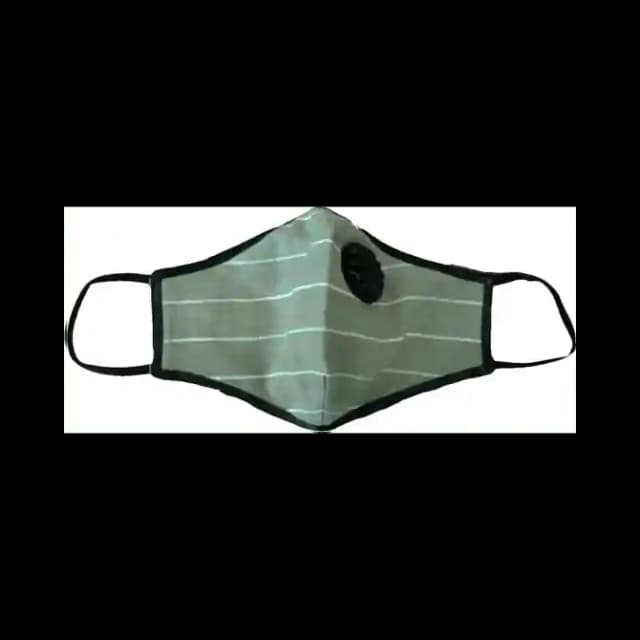 Masks4U A Vogmask Grey and Black (1 Box Of 2 masks)