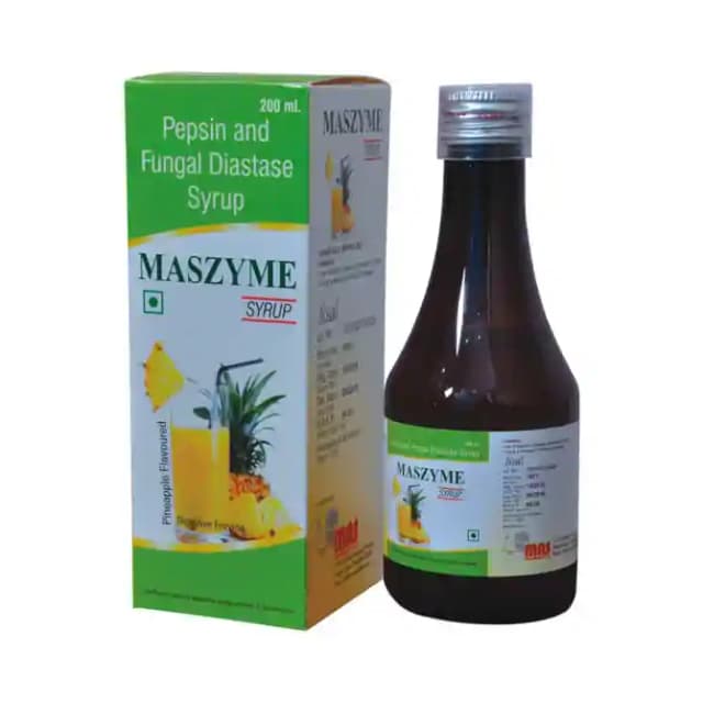 Maszyme Syrup Pineapple (1 Bottle of 200 ml Syrup)