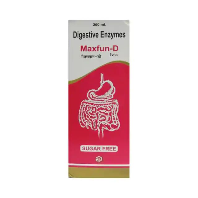 Maxfun D Syrup Sugar Free (1 Bottle of 200 ml Syrup)