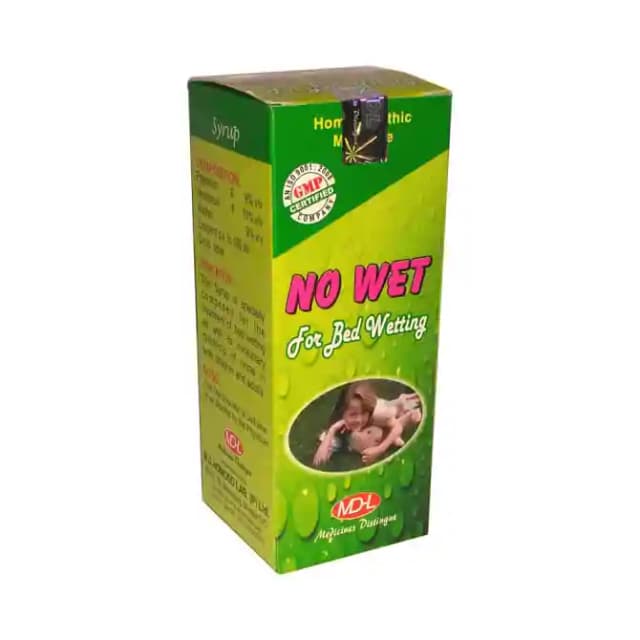 MD Homoeo No Wet Syrup (1 Bottle of 60 ml Syrup)