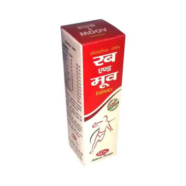 MD Homoeo Rub & Moov Liniment (1 Bottle of 50 ml Liniment)