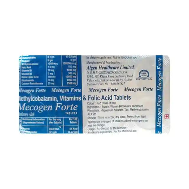 Mecogen Forte (1 Strip Of 10 tablets)