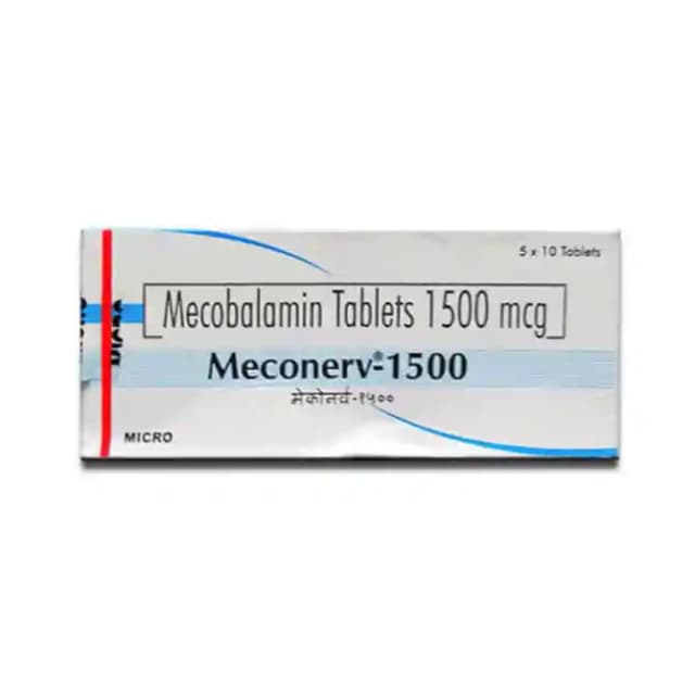 Meconerv 1500mcg (1 Strip Of 10 tablets)