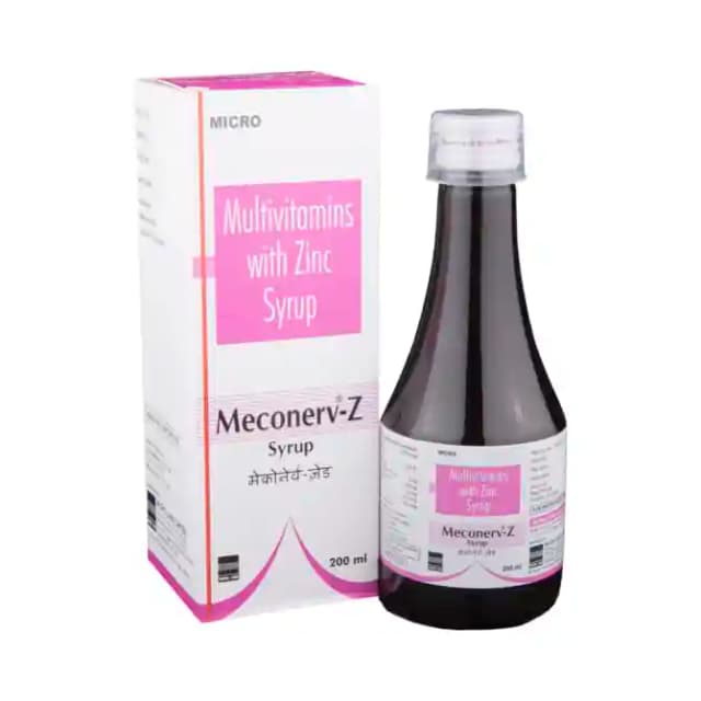 Meconerv Z Syrup (1 Bottle of 200 ml Syrup)