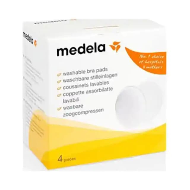 Medela Washable Bra Pads (1 Box Of 4 Breast pads)