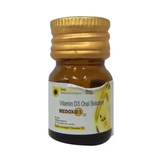Medox D3 Oral Solution Sugar Free (1 Bottle of 5 ml Oral Solution)