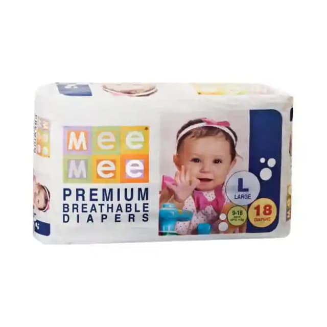 Mee Mee Premium Breathable Diaper Large (1 Packet Of 18 pieces)