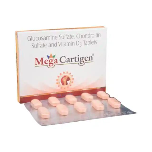 Mega Cartigen (1 Strip Of 10 tablets)