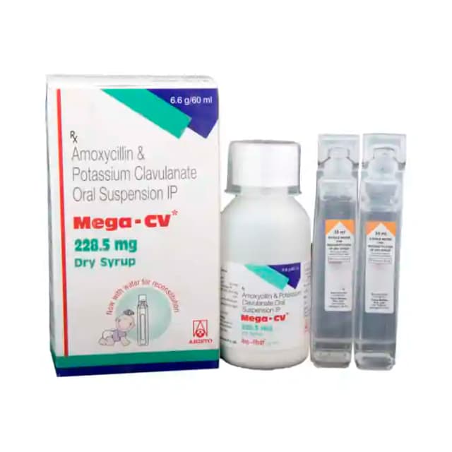 Mega CV 228.5mg Dry Syrup (60 ml in 1 bottle)