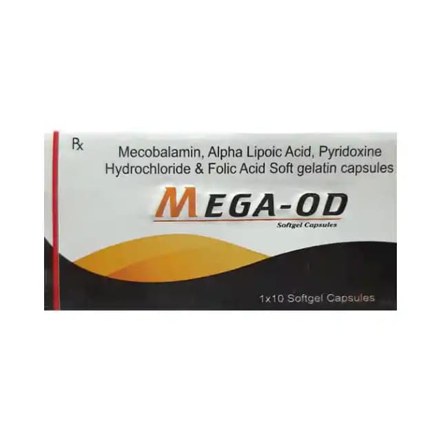 Mega OD Soft Gelatin (1 Strip Of 10 soft gelatin capsules)