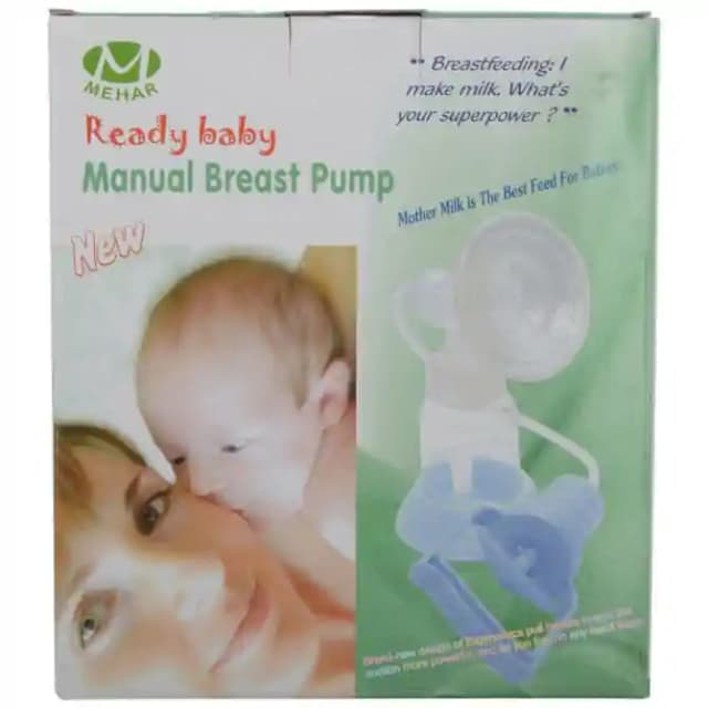 Mehar Manual Breast Pump Blue (1 Box Of 1 Breast Pump)