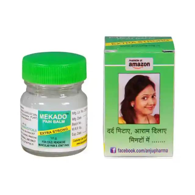 Mekado Pain Balm (1 Bottle of 10 gm Balm)