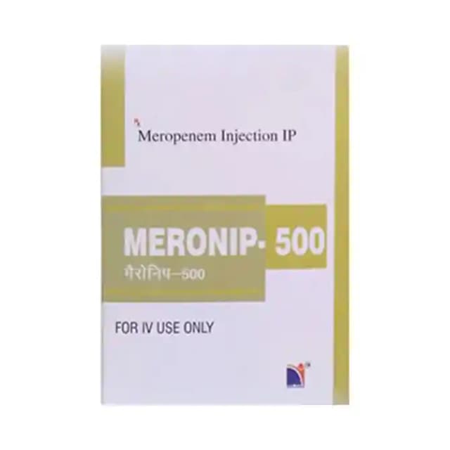 Meronip 500 Injection (1 Injection in 1 vial)