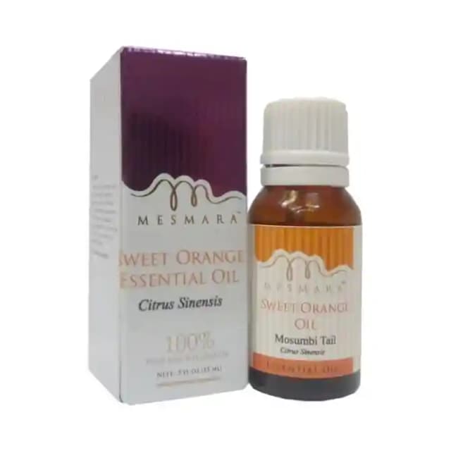 Mesmara Sweet Orange Essential Oil (1 Bottle of 15 ml Oil)
