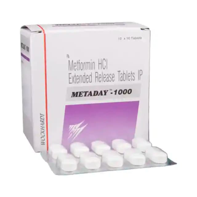 Metaday 1000 ER (10 tablets er in 1 strip)