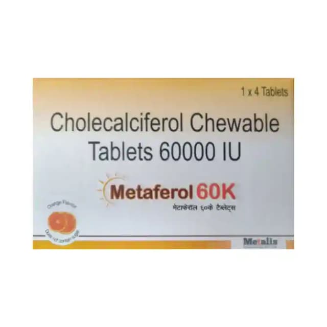Metaferol 60K Orange (1 Strip Of 4 tablets)