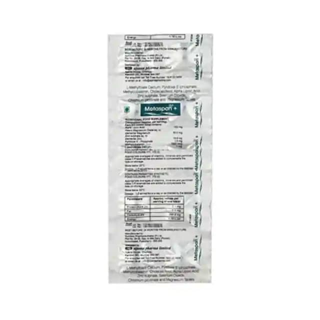 Metaspan Plus (1 Strip Of 10 tablets)