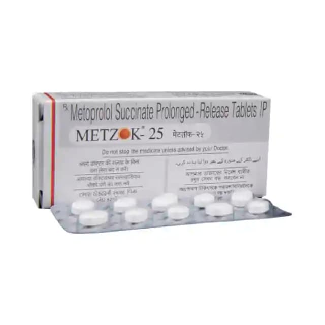 Metzok 25 PR (10 tablets pr in 1 strip)
