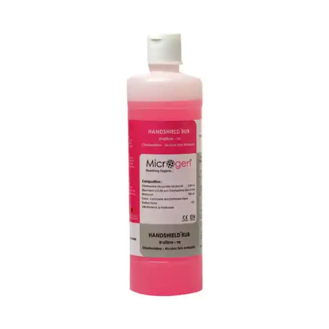 Microgen Handshield Rub (1 Bottle of 500 ml Sanitizer)