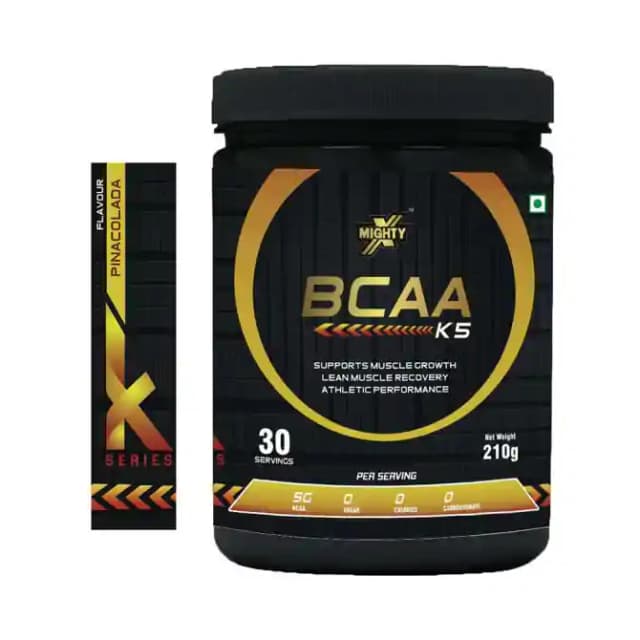 MightyX BCAA K5 Powder Pina Colada (1 Jar Of 210 gm Powder)