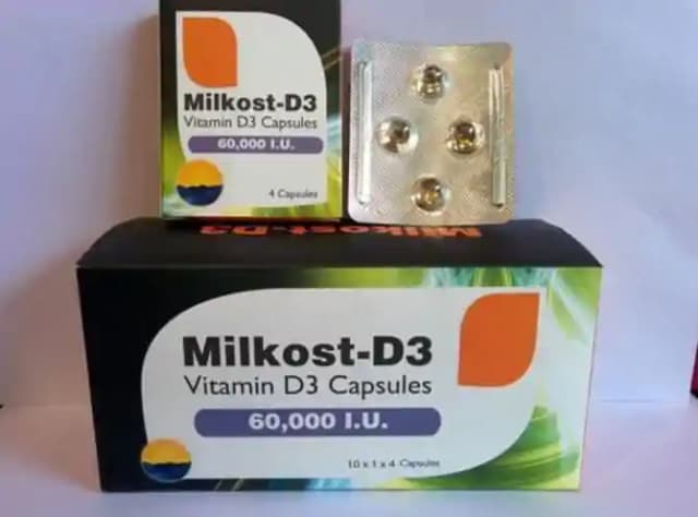 Milkost D3 Soft Gelatin (1 Strip Of 4 soft gelatin capsules)