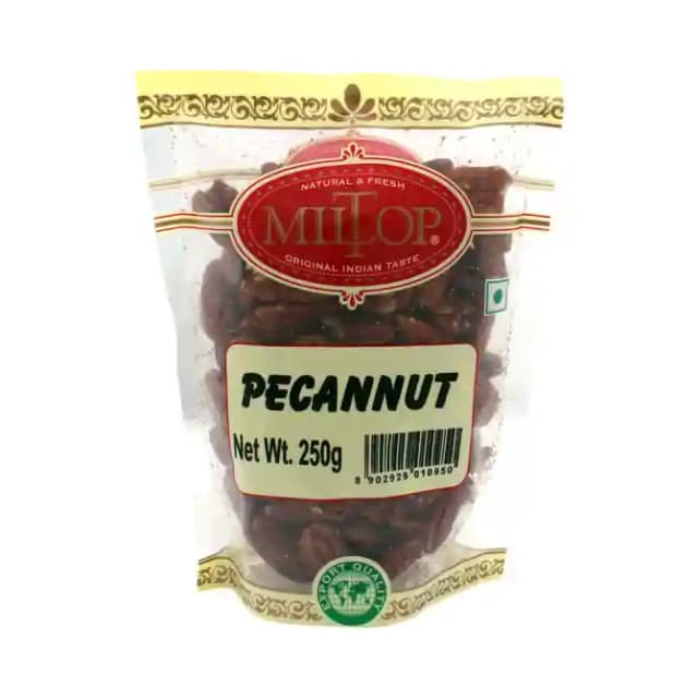Miltop Pecan Nuts (1 Packet Of 250 gm Nuts)