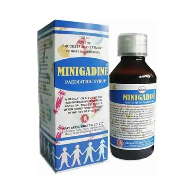 Minigadine Syrup (1 Bottle of 120 ml Syrup)
