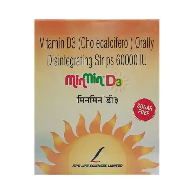 Minmin D3 Sugar Free (1 Strip Of 4 tablets)