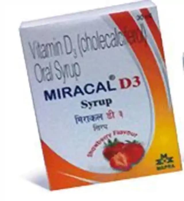 Miracal D3 Syrup (1 Bottle of 30 ml Syrup)