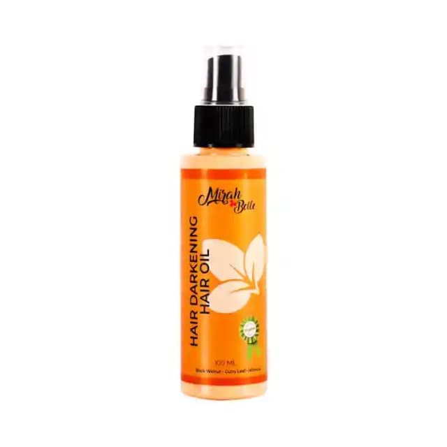 Mirah Belle Hair Darkening Hair Oil Hair Darkening (1 Pump Bottle of 100 ml Oil)