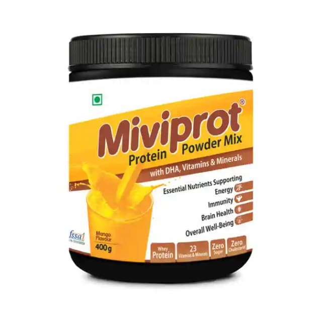 Miviprot Protein Powder Mix Mango (1 Jar Of 400 gm Powder)