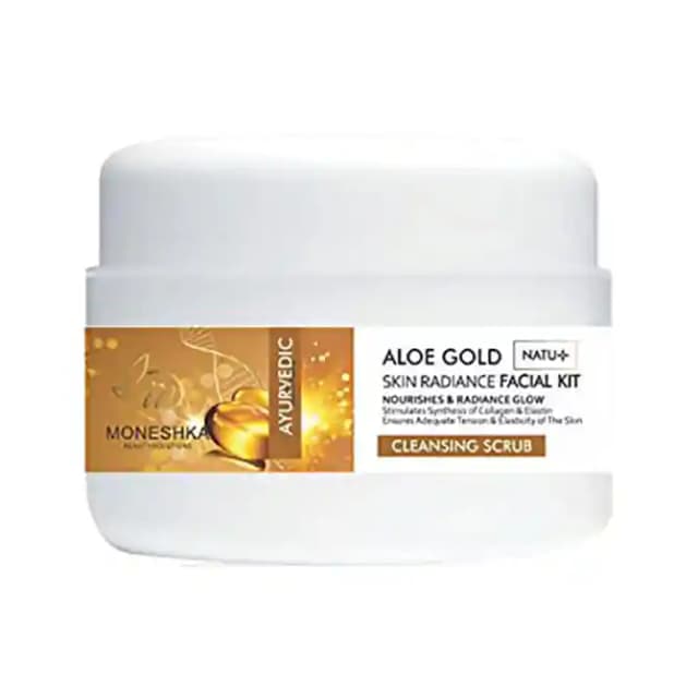 Moneshka Cleansing Scrub Aloe Gold (1 Jar Of 50 gm Scrub)