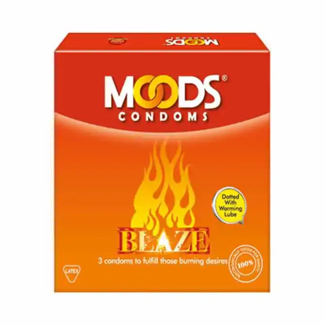 Condom Flavoured Moods Blaze (3 Condoms in 1 Box)
