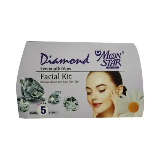 Moon Star Facial Kit Diamond (1 Box Of 40 ml Kit)
