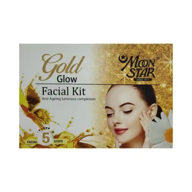 Moon Star Facial Kit Gold (1 Box Of 40 ml Kit)