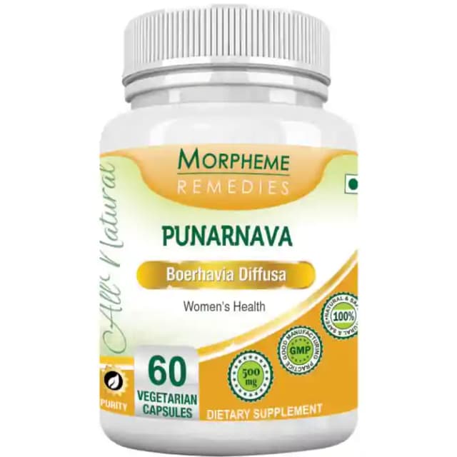 Morpheme Punarnava (1 Bottle of 60 capsules)
