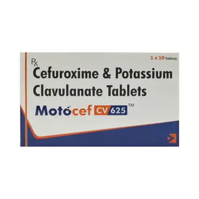 Motocef CV 625 (10 tablets in 1 strip)