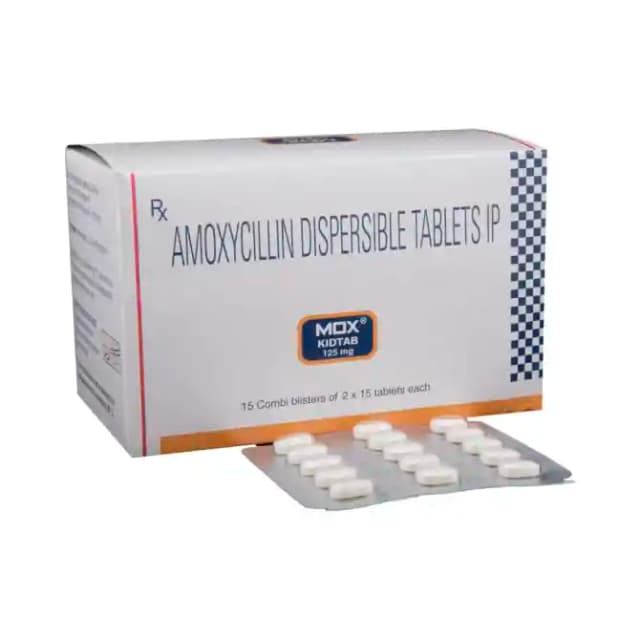 Mox Kid 125mg DT (15 tablets dt in 1 strip)