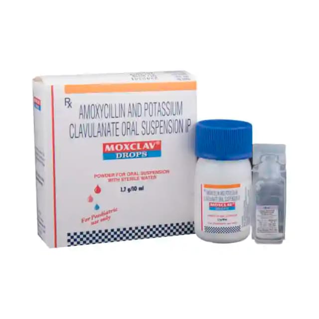 Moxclav Paediatric Drops (10 ml in 1 bottle)