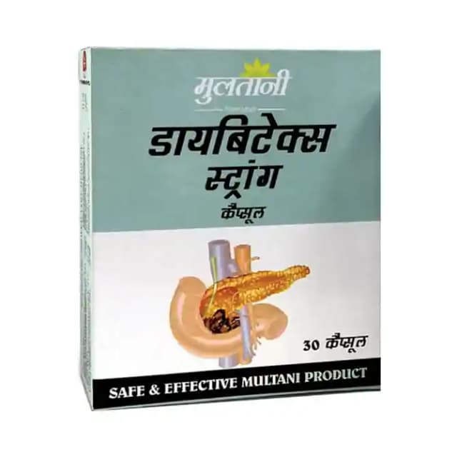 Multani Diabetex Strong (1 Strip Of 30 capsules)