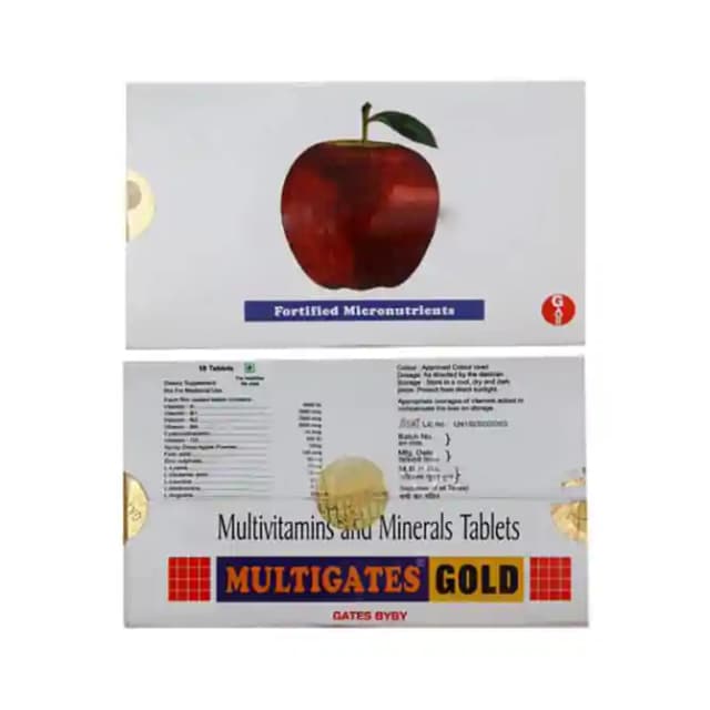 Multigates Gold (1 Strip Of 10 tablets)