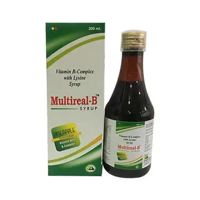 Multireal B Syrup (1 Bottle of 200 ml Syrup)