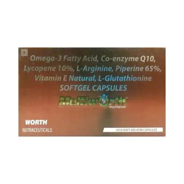 Multiworth Softgel (1 Strip Of 10 soft gelatin capsules)
