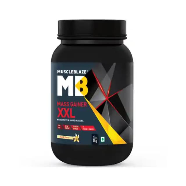 MuscleBlaze Mass Gainer XXL Vanilla (1 Box Of 2.2 lb Powder)