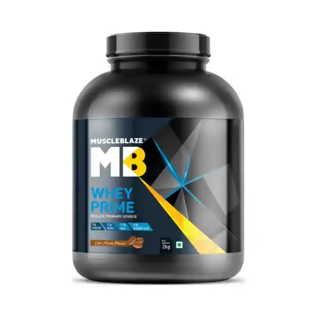 MuscleBlaze Whey Prime Cafe Mocha (1 Jar Of 2 kg Powder)