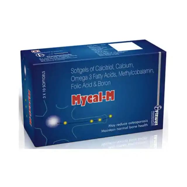 Mycal M Softgel (1 Strip Of 10 soft gelatin capsules)