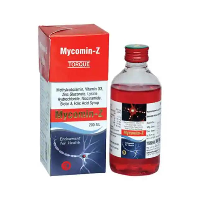 Mycomin Z Syrup (1 Bottle of 200 ml Syrup)