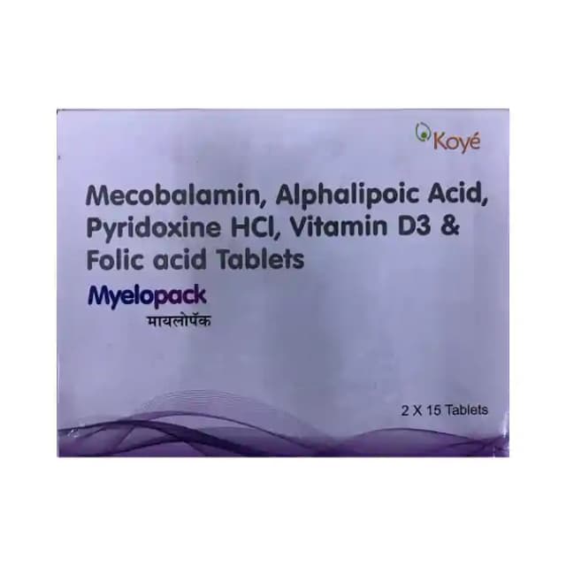 Myelopack (1 Strip Of 15 tablets)