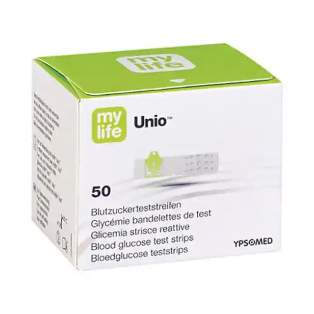 MyLife Unio Blood Glucose Test Strip (1 Box Of 50 Test Strips)