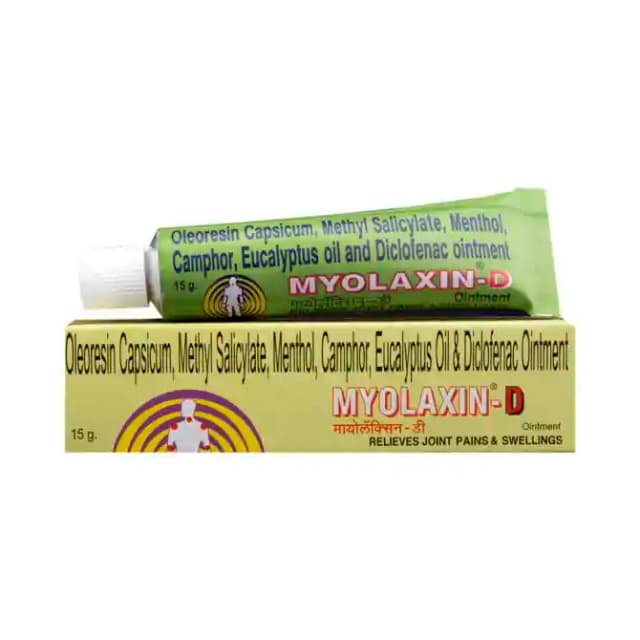 Myolaxin D Ointment (1 tube of 15 gm Ointment)